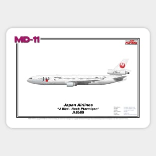 McDonnell Douglas MD-11 - Japan Airlines "J Bird - Rock Ptarmigan" (Art Print) Sticker